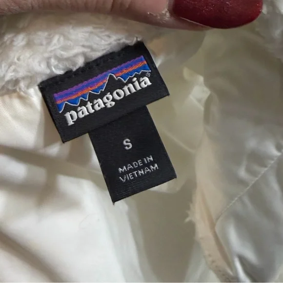 Patagonia Women's Los Gatos Birch White Fleece Vest Small - Picture 3 of 4